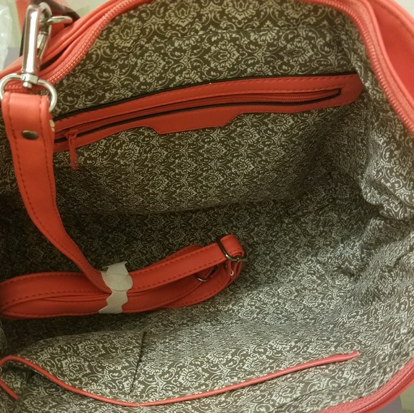 Coral Satchel Shoulder/ Crossbody tote bag - Picture 3 of 3